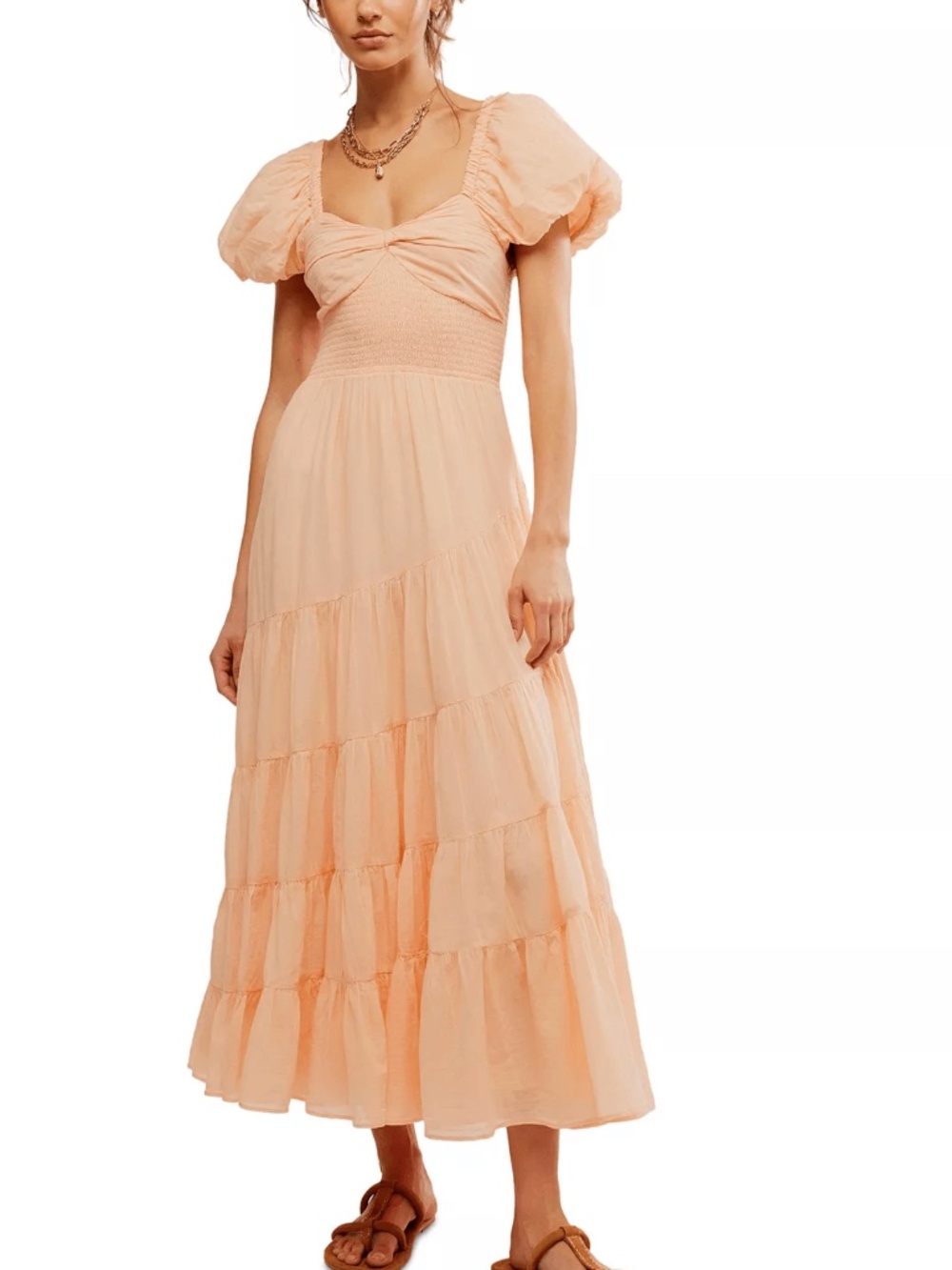 Sun Drenched Free People Maxi Dress Large